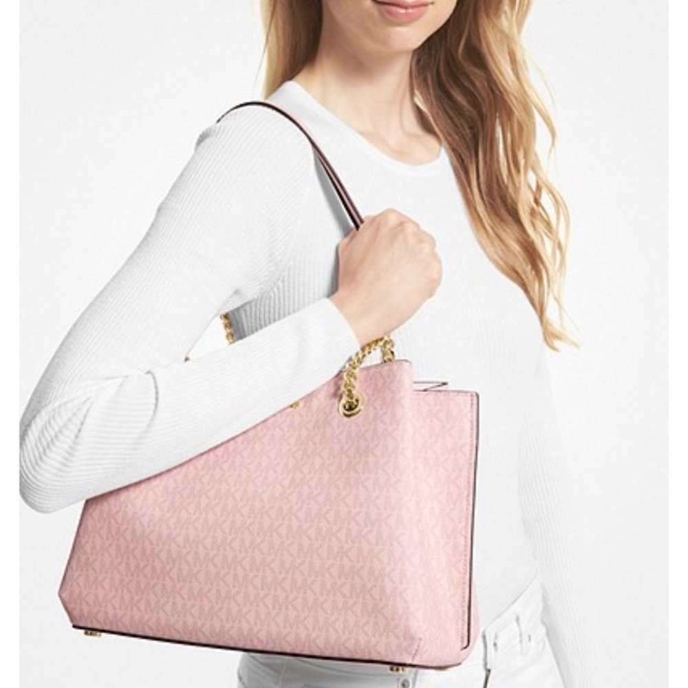 🌸🎀NeW! Michael Kors Pink Tote Set - Picture 12 of 12